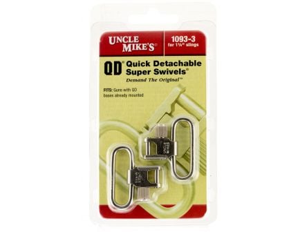 Uncle Mike's 1.25" Quick Detach Super Swivel w/ Tri-Lock, Nickel Plated - 10933