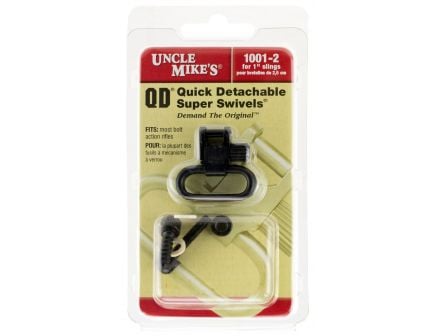 Uncle Mike's 1" Quick Detach Sling Swivel for Remington 760/7600/Pre 1968, Black - 12212