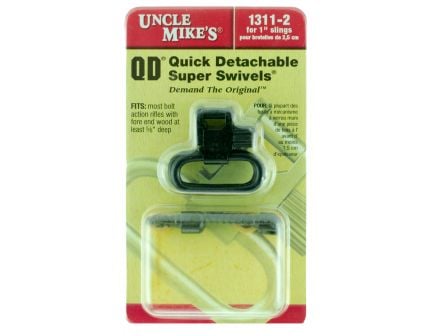 Uncle Mike's 1" Quick Detach Wood Screw Type Sling Swivel, Blue - 13112