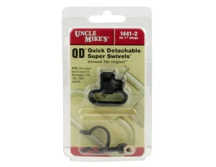 Uncle Mike's 1" Quick Detach Sling Swivel for Remington 760/7600, Black - 14412
