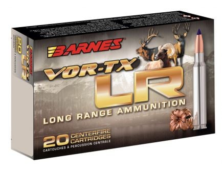 Barnes Bullets VOR-TX LR 129 gr LRX Boat Tail .270 Win Ammo, 20/box - 31198