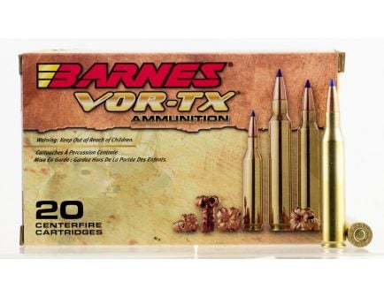 Barnes Bullets VOR-TX 100 gr Tipped TSX Boat Tail .25-06 Rem Ammo, 20/box - 21557
