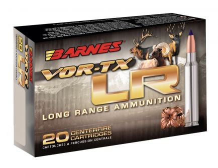 Barnes Bullets VOR-TX LR 270 gr LRX Boat Tail .375 RUM Ammo, 20/box - 29067