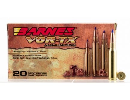 Barnes Bullets VOR-TX 120 gr Tipped TSX Boat Tail 7mm-08 Rem Ammo, 20/box - 21561