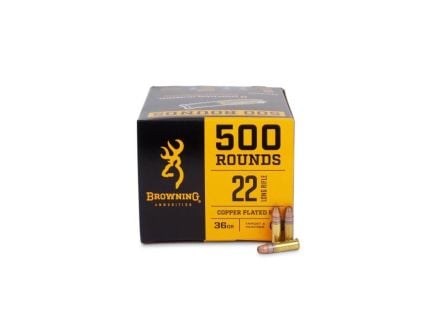 Browning BPR Performance .22LR 36 gr Plated Hollow Point Ammo, 500rds - B194122000