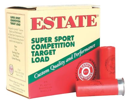 Estate Cartridge Super Sport 2.75" 12 Gauge Ammo 7-1/2, 25 Rounds - SS12XH75