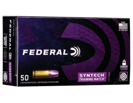 Federal American Eagle Syntech Training Match 180 gr Syntech Jacket Flat Nose .40 S&W Ammo, 50/box - AE40SJ2