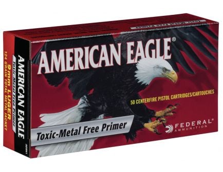 Federal American Eagle Indoor Range Training 9mm Ammo 124 Gr FMJ 50rds