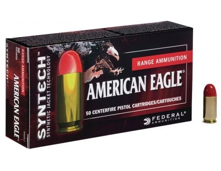 Federal American Eagle Syntech Action Pistol 150 gr Syntech Jacket Flat Nose 9mm Ammo, 50/box - AE9SJAP1