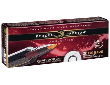Federal Premium 180 gr Trophy Bonded Tip .300 WSM Ammo, 20/box - P300WSMTT1
