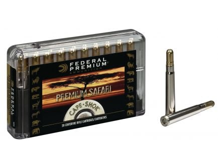 Federal Premium Safari Cape-Shok 300 gr Trophy Bonded Sledgehammer Solid .375 H&H Mag Ammo, 20/box - P375T2