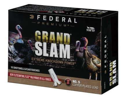 Federal Premium Grand Slam 3" 20 Gauge Ammo 5, 10/box - PFCX258F5