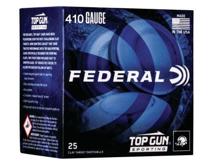 Federal Top Gun Sporting 2.5" 410 Gauge Ammo 7-1/2, 25/box - TGS41214 7.5