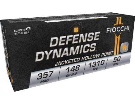 Fiocchi Shooting Dynamics 148 gr Jacketed Hollow Point .357 Mag Ammo, 50/box - 357E