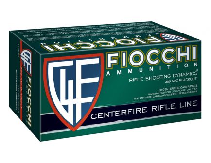 Fiocchi Range Dynamics 150 gr Full Metal Jacket Boat Tail .300 Blackout Ammo, 500 Rounds - 300BARD1