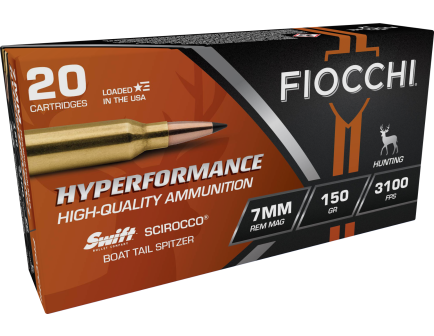 Fiocchi Extrema Swift Scirocco II BTS 7mm Rem Mag Ammo 150 Gr, 20rds - 7RMSCA