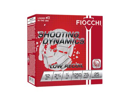 Fiocchi Exacta Clay Target Line Trainer 2.75" 12 Gauge Ammo, 250 Rounds - 1278OZ75