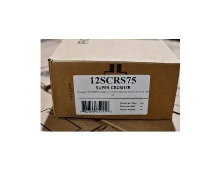 Fiocchi Exacta Clay Target Line Crusher 2.75" 12 Gauge Ammo, 250 Rounds - 12SCRS75