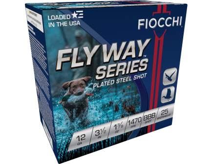 Fiocchi Shooting Dynamics 3.5" 12 Gauge Ammo BBB, 250 Rounds - 1235ST3B