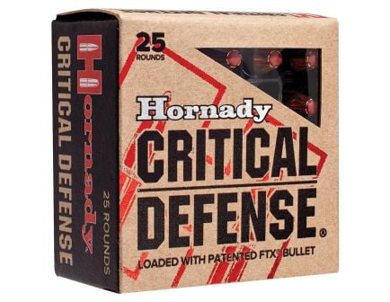 Hornady Critical Defense 60 gr Flex Tip Expanding .32 ACP Ammo, 25/box - 90063