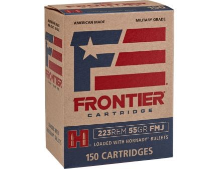 Hornady Frontier 55 gr Full Metal Jacket .223 Rem Ammo, 150/box - FR1015