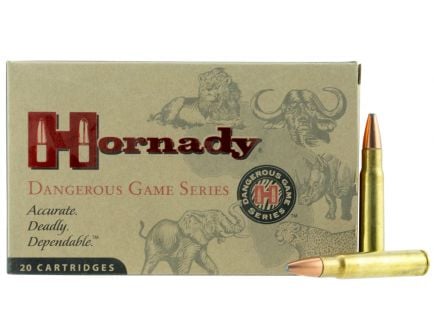 Hornady Dangerous Game 225 gr SP-RP Interlock .376 Steyr Ammo, 20/box - 8234