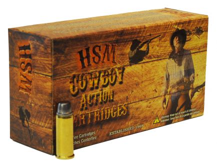 HSM Ammunition Cowboy Action 200 gr Hard Lead Round Nose Flat Point .44 Mag Ammo, 50/box - HSM-44M-11-N