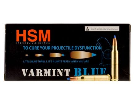 HSM Ammunition Varmint 55 gr BlitzKing .223 Rem Ammo, 20/box - HSM-223-54-N