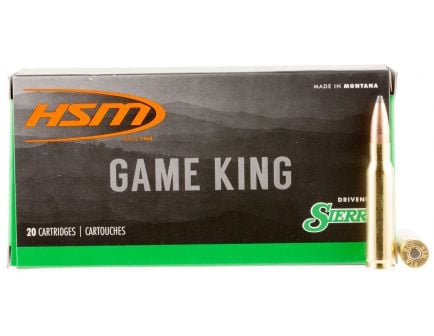 HSM Ammunition Game King 150 gr Spitzer Boat Tail .300 Savage Ammo, 20/box - HSM-300Savage-6-N