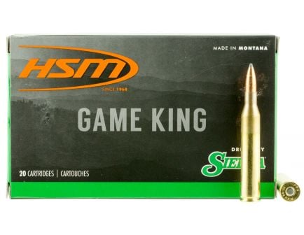 HSM Ammunition Game King 100 gr Spitzer Boat Tail .25-06 Rem Ammo, 20/box - HSM-25-06-1-N