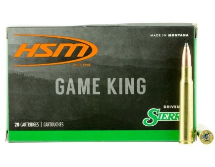HSM Ammunition Game King 180 gr Spitzer Boat Tail .30-06 Spfld Ammo, 20/box - HSM-30-06-41-N