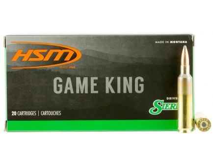 HSM Ammunition Game King 140 gr Spitzer Boat Tail .6.5x284 Norma Ammo, 20/box - HSM-65X284-3-N