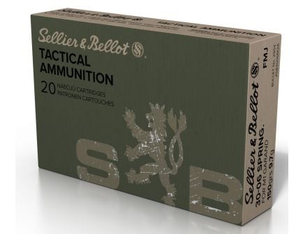 Sellier & Bellot 150 gr Full Metal Jacket .30-06 Spfld Ammo, 20/box - SB3006M2