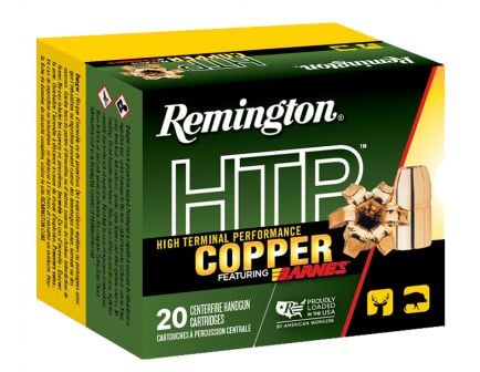 Remington HTP Copper Handgun 200 gr Barnes XPB .45 Colt Ammo, 20/box - HTP45CLT1