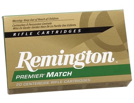 Remington Premier Match 175 gr MatchKing Boat Tail Hollow Point .308 Win Ammo, 20/box - RM308W8