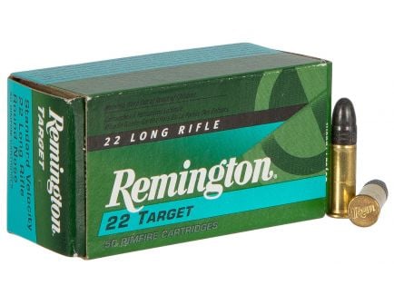 Remington 22 Target 40 gr Round Nose .22lr Ammo, 100/box - 6122