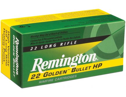 Remington 22 Golden Bullet 36 gr Plated Hollow Point .22lr Ammo, 225/box - 1622E