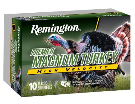 Remington Premier High-Velocity Magnum Copper-Plated Turkey 3" 12 Gauge Ammo 5, 5/Box - PHV12M5A