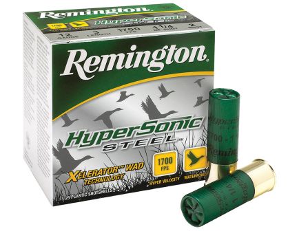 Remington HyperSonic Steel 3" 12 Gauge Ammo 2, 25/box - HSS122