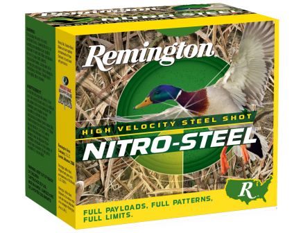 Remington Nitro Steel 3.5" 12 Gauge Ammo 2, 25/Box - NSI12352