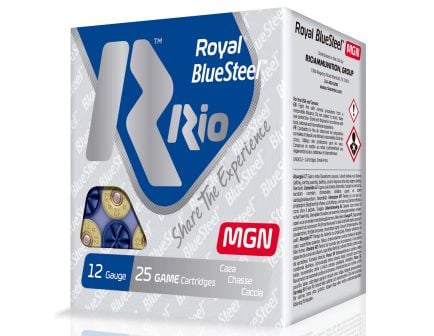 RIO Royal/BlueSteel 3" 12 Gauge Ammo 4, 25 Rounds - RBSM364