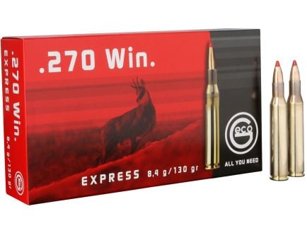Geco Express 130 gr Express Tip .270 Win Ammo, 20/box - 283640020