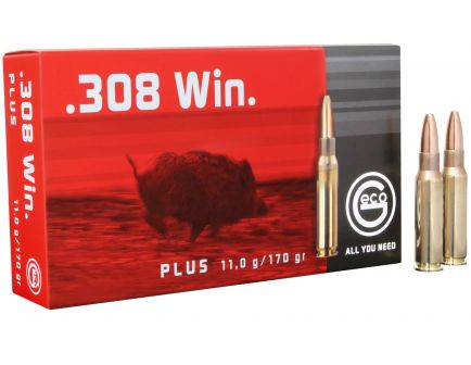 Geco 170 gr Plus .308 Win Ammo, 20/box - 280540020