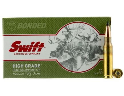 Swift Bullet Company Scirocco 150 gr Spitzer Boat Tail .308 Win Ammo, 20/box - 10048