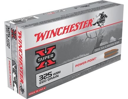 Winchester Ammunition Super-X 220 gr Power-Point .325 WSM Ammo, 20/box - X325WSM