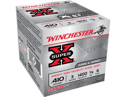 Winchester Ammunition Super-X 3" 410 Gauge Ammo 6, 25/box - WE413GT6