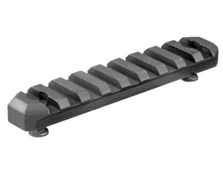 Aim Sports KeyMod 4" 6061 T6 Aluminum Picatinny Section Rail, Anodized Black - KMRS2