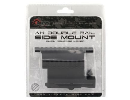 Aim Sports Double Side Picatinny Rail Mount w/ Quick Release Lever, Black - MK004S