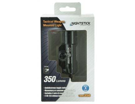 Nightstick 350 Lumen Cree LED Weapon Light, Black - TWM-350