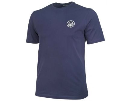 Beretta Large Cotton Short Sleeve T-Shirt, Beretta Logo, Navy - TS6217141605